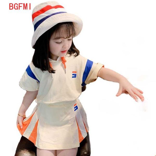 90% cotton summer new children's clothing girls korean hooded pullover kid sports sets college style short sleeve ith skirt set p230331, White
90% cotton summer new children's clothing girls korean hooded pullover kid sports sets college style short sleeve ith skirt set p230331, White