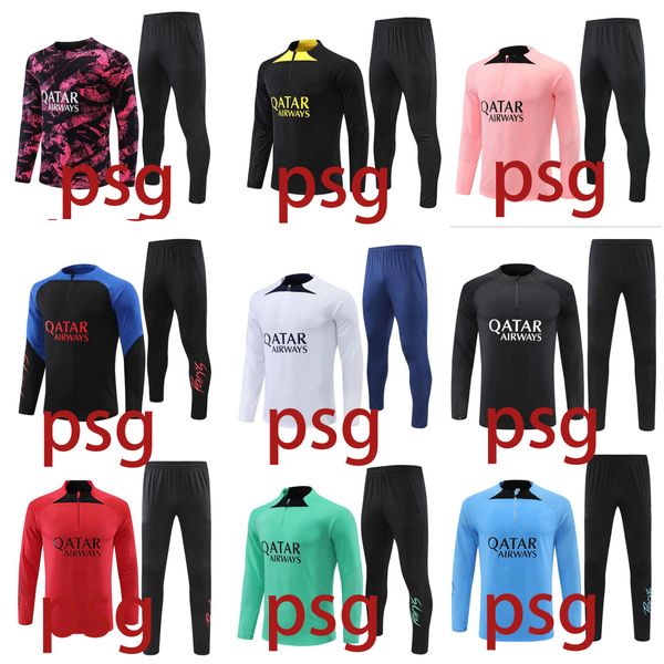 2023 psgs tracksuit classic style maillot football training suit mbappe hakimi kids football kits soccer tracksuit ensemble, Black
2023 psgs tracksuit classic style maillot football training suit mbappe hakimi kids football kits soccer tracksuit ensemble, Black