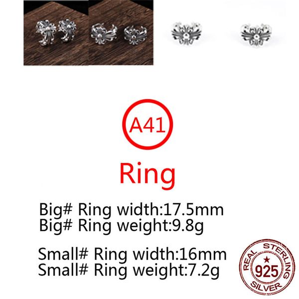 a41 s925 sterling silver ring opening adjustable cross flower cutout letter personalized punk style couple jewelry gift for lover
a41 s925 sterling silver ring opening adjustable cross flower cutout letter personalized punk style couple jewelry gift for lover