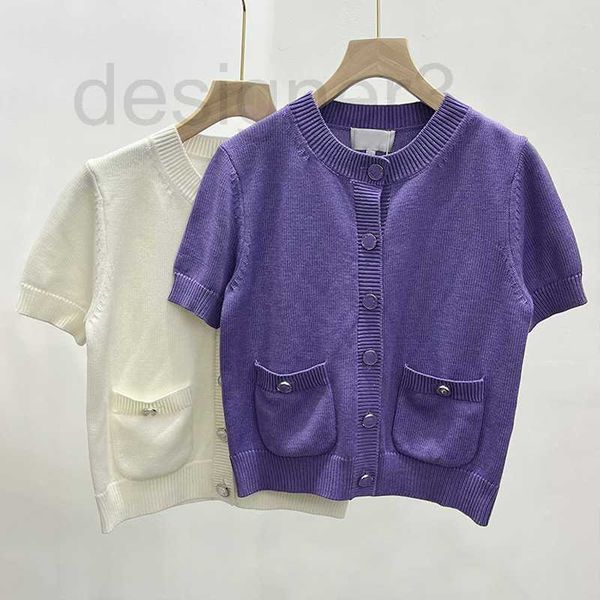 women's knits & tees designer chic pocket knitted short sleeved women's blouse round neck cardigan summer new t-shirt 6m0q, White
women's knits & tees designer chic pocket knitted short sleeved women's blouse round neck cardigan summer new t-shirt 6m0q, White