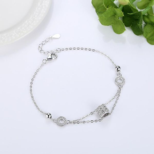 designer bracelet chain jewelry link bracelets pure silver transfer bead full of small waist girl gift for women diy in party/birthday, Black
designer bracelet chain jewelry link bracelets pure silver transfer bead full of small waist girl gift for women diy in party/birthday, Black