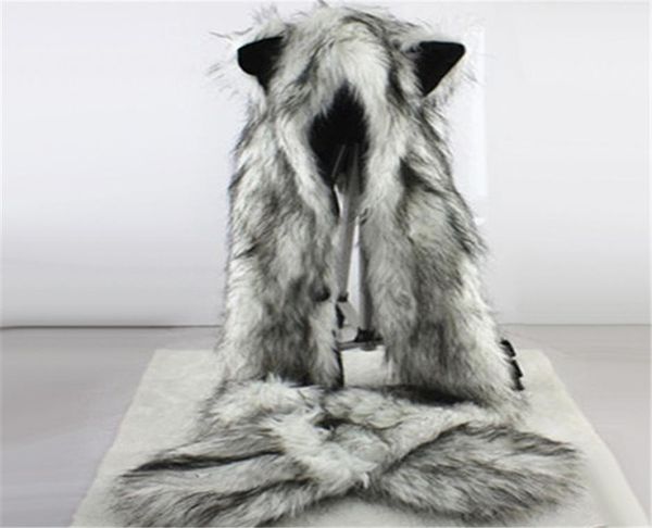 women fashion wolf ears paws faux fur 3 in 1 hat scarf mittens winter warm cap8919215, Blue;gray
women fashion wolf ears paws faux fur 3 in 1 hat scarf mittens winter warm cap8919215, Blue;gray