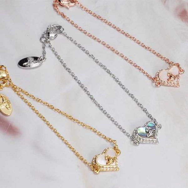 western empress dowager vivian love natural shell shiny diamond bracelet women's light luxury fashion temperament accessories high edit, Golden;silver
western empress dowager vivian love natural shell shiny diamond bracelet women's light luxury fashion temperament accessories high edit, Golden;silver