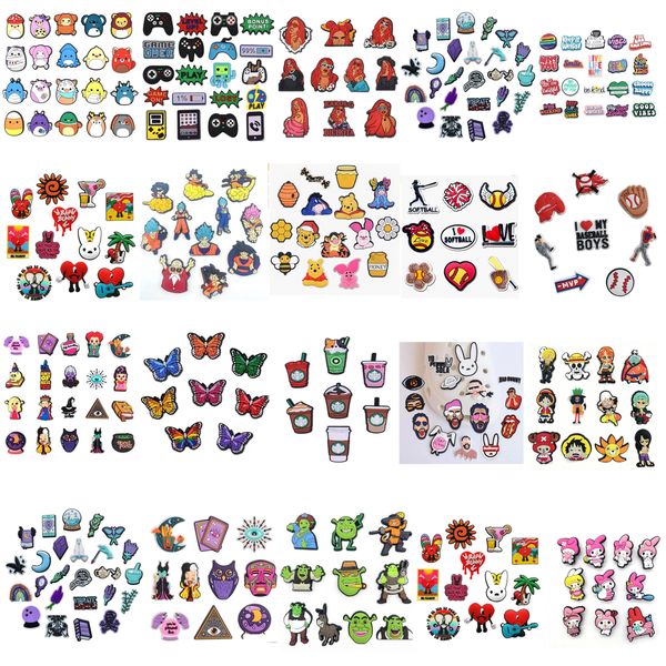 wholesale pvc cartoon croc charms shoe decoration buckle accessories clog pins charm buttons, White;pink
wholesale pvc cartoon croc charms shoe decoration buckle accessories clog pins charm buttons, White;pink