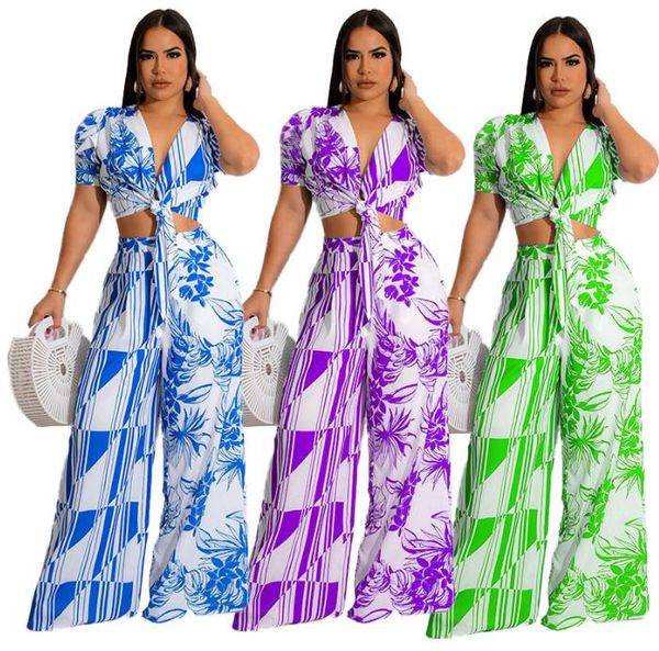 women's two piece pants short sleeve print blouse shirt tee wide leg pants women's clothing, White
women's two piece pants short sleeve print blouse shirt tee wide leg pants women's clothing, White