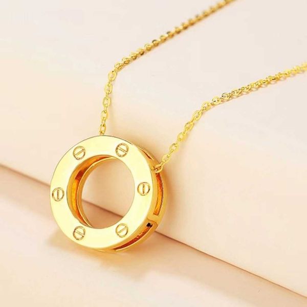 18k big cake pendant au750 colored gold simple versatile kajia necklace collar chain, Silver
18k big cake pendant au750 colored gold simple versatile kajia necklace collar chain, Silver