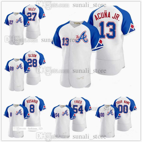 2023 city connect baseball jerseys 13 ronald acuna jr 28 matt olson 27 austin riley 1 ozzie albies 8 eddie rosario 12 sean murphy 54 max fri, Blue;black
2023 city connect baseball jerseys 13 ronald acuna jr 28 matt olson 27 austin riley 1 ozzie albies 8 eddie rosario 12 sean murphy 54 max fri, Blue;black