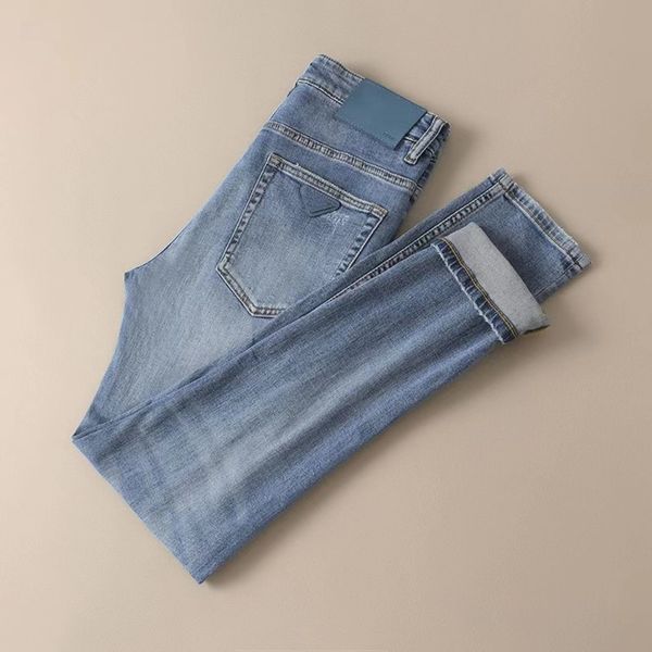fashion men's jeans luxury vaqueros slouchy folding patch motorcycle elements with nostalgic color stretch small straight pants, Blue
fashion men's jeans luxury vaqueros slouchy folding patch motorcycle elements with nostalgic color stretch small straight pants, Blue