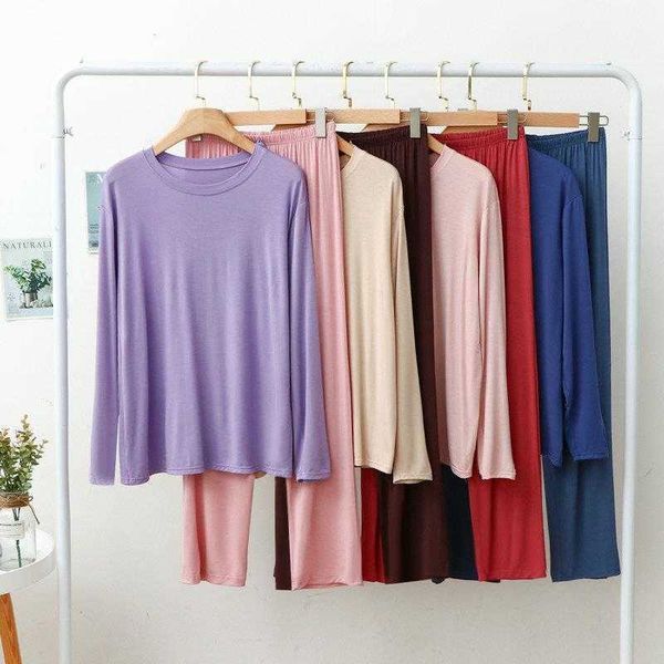 spring and summer modal cotton contrast color home wear womens thin long sleeved
spring and summer modal cotton contrast color home wear womens thin long sleeved