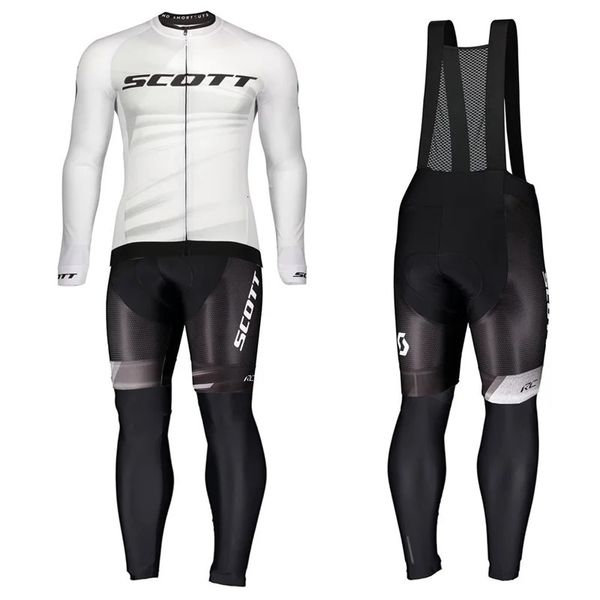 Image of Cycling Jersey Sets SCOTT Team Spring Long Breathable Sleeve Mens MTB Bicycle Clothing Suits Roupa Ciclismo 231102
