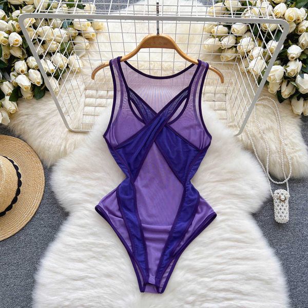 nxy mesh women bodysuits casual hollow out sleeveless sheath ladies underwear fashion summer solid rompers 230328, Black;white
nxy mesh women bodysuits casual hollow out sleeveless sheath ladies underwear fashion summer solid rompers 230328, Black;white