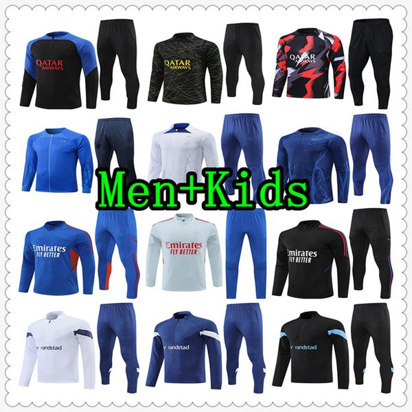 22 23 soccer tracksuits sets tracksuit jacket set 2022 2023 chandal futbol football survetement training suit soccer jersey men and kids kit, Black
22 23 soccer tracksuits sets tracksuit jacket set 2022 2023 chandal futbol football survetement training suit soccer jersey men and kids kit, Black