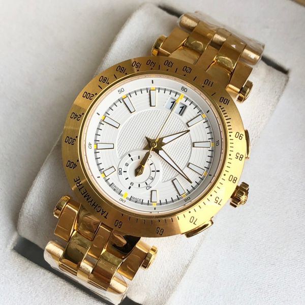 designer watch men's quartz watch 42mm yellow gold case with original super quartz electronic movement multifunctional sports sapphire, Slivery;brown
designer watch men's quartz watch 42mm yellow gold case with original super quartz electronic movement multifunctional sports sapphire, Slivery;brown