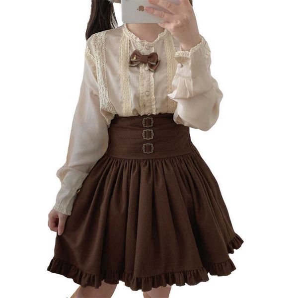 fashion high waist skirt women girls lolita kawaii gothic black elegant vintage mini pleated tutu ruffle a line brown puff skirt
fashion high waist skirt women girls lolita kawaii gothic black elegant vintage mini pleated tutu ruffle a line brown puff skirt