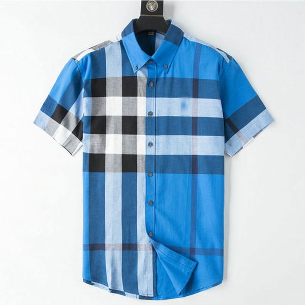 designer mens casual shirt business fashion burbereys brand spring summer lapel short sleeved plaid single row buttons comfortable and breat, White;black
designer mens casual shirt business fashion burbereys brand spring summer lapel short sleeved plaid single row buttons comfortable and breat, White;black