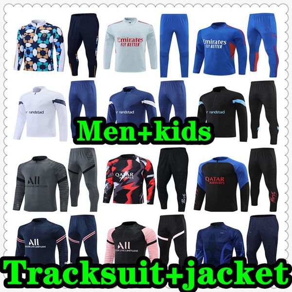 22 23 jerseys soccer tracksuits sets tracksuit jacket set 2022 2023 chandal futbol football jersey survetement training suit men kids 789, Black
22 23 jerseys soccer tracksuits sets tracksuit jacket set 2022 2023 chandal futbol football jersey survetement training suit men kids 789, Black