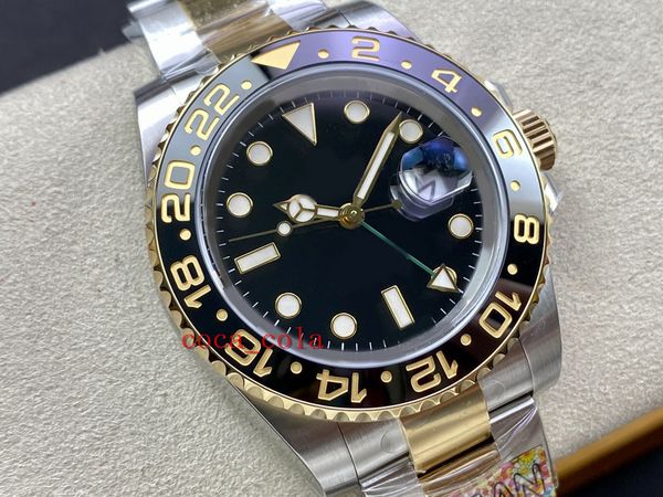 clean maker super quality mens watch cal 3186 movement 40mm gmt ceramic black two tone gold stainless mechanical automatic men's wristw, Slivery;golden
clean maker super quality mens watch cal 3186 movement 40mm gmt ceramic black two tone gold stainless mechanical automatic men's wristw, Slivery;golden
