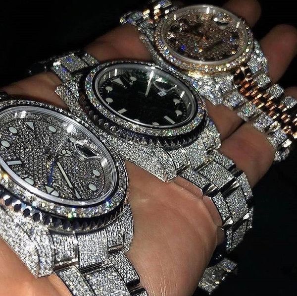 luxury mens watch for men movement watches designer watches moissanite vvs diamond man watch montre luxe iced out automatic watch women orol, Slivery;brown
luxury mens watch for men movement watches designer watches moissanite vvs diamond man watch montre luxe iced out automatic watch women orol, Slivery;brown