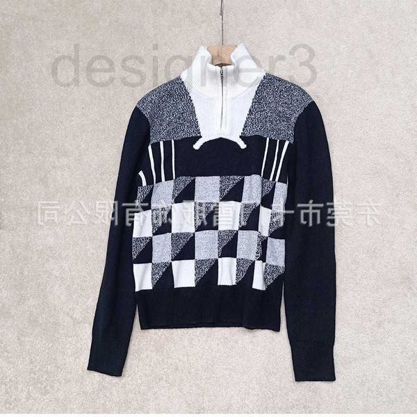 women's sweaters designer winter new wool slouchy knit little scent black and white checker high neck sweater zipper women elzo, White;black
women's sweaters designer winter new wool slouchy knit little scent black and white checker high neck sweater zipper women elzo, White;black