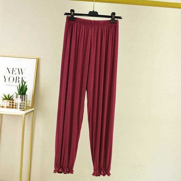 loose modal pants casual leggings wholesale spring and summer high waist large, Black;white