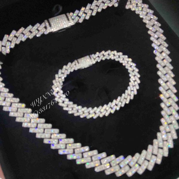 one row big stone 15mm rapper width 925 sterling silver iced out vvs moissanite diamond cuban link chain
one row big stone 15mm rapper width 925 sterling silver iced out vvs moissanite diamond cuban link chain