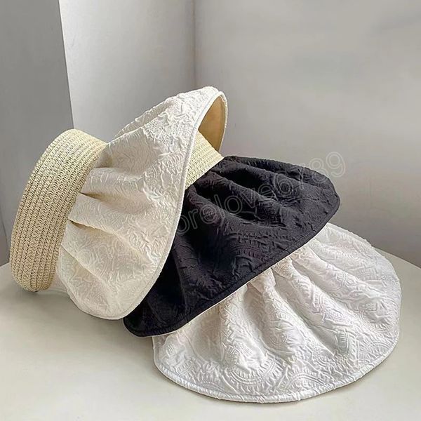 sun hat women ponytail visor hats caps wide brim empty reversible sunshade hats foldable summer outdoor beach panama cap, Blue;gray
sun hat women ponytail visor hats caps wide brim empty reversible sunshade hats foldable summer outdoor beach panama cap, Blue;gray