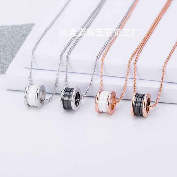 treasure family red charitable black and white ceramic necklace female full diamond little man waist rose gold spring couple collar chain, Silver
treasure family red charitable black and white ceramic necklace female full diamond little man waist rose gold spring couple collar chain, Silver