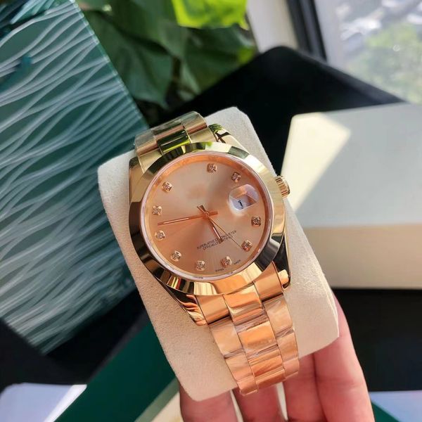 men's watch automatic asia 2813 luxury watch dating just 40mm sweeping watch gold color stainless steel material, Slivery;brown
men's watch automatic asia 2813 luxury watch dating just 40mm sweeping watch gold color stainless steel material, Slivery;brown