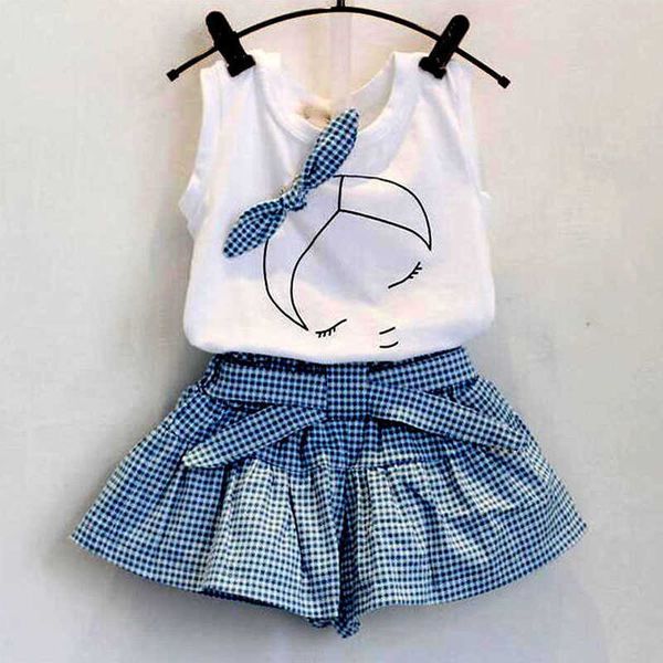 girl clothes summer fashion bow cotton vest with plaid shorts 2pcs casual set girls clothes set for journey children clothing p230331, White
girl clothes summer fashion bow cotton vest with plaid shorts 2pcs casual set girls clothes set for journey children clothing p230331, White