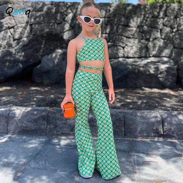 qunq summer ins girls vest square collar backless bind print with flared trousers 2 pieces set casual kids clouthes age 3t-8t p230331, White
qunq summer ins girls vest square collar backless bind print with flared trousers 2 pieces set casual kids clouthes age 3t-8t p230331, White