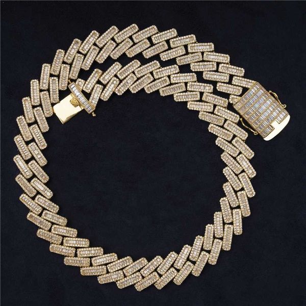 18mm width vvs moissanite silver 925 gold chain necklace designs bling baguette diamond cuban link chain, Golden;silver
18mm width vvs moissanite silver 925 gold chain necklace designs bling baguette diamond cuban link chain, Golden;silver