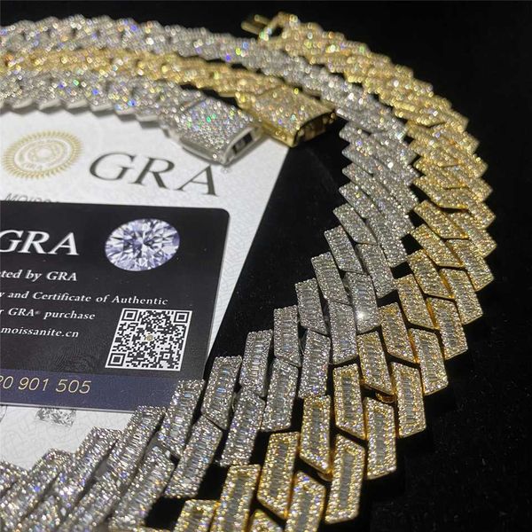 customized fashion jewelry 18mm strip real gold plated brass zircon cz ice cuban chain necklace, Silver
customized fashion jewelry 18mm strip real gold plated brass zircon cz ice cuban chain necklace, Silver