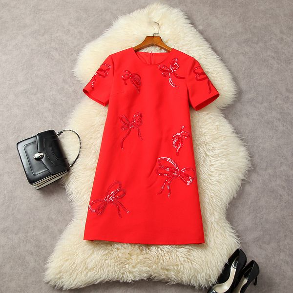 casual dresses european and american women's clothes 2023 spring new short sleeve heavy sequin bow round neck fashionable dress, Black;gray
casual dresses european and american women's clothes 2023 spring new short sleeve heavy sequin bow round neck fashionable dress, Black;gray