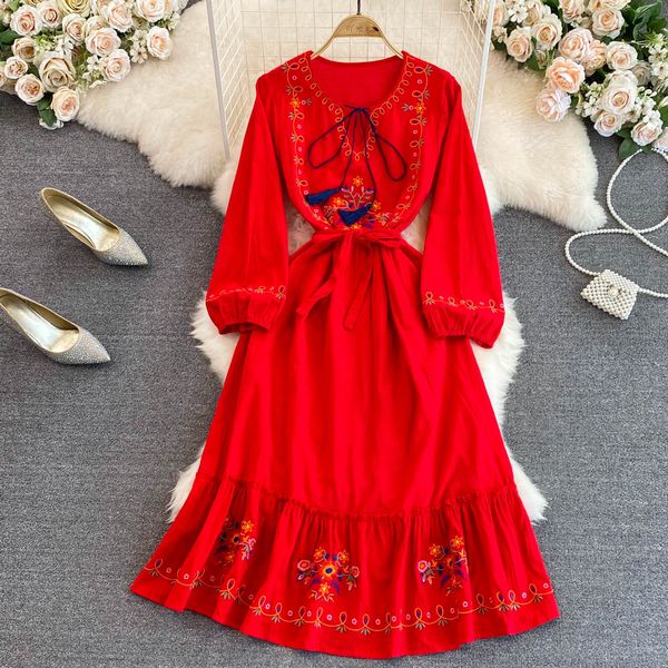 2023 vintage casual dresses print designer clothing a line fall new women's dresses wear thin, hollow-out embroidered dress, Black;gray
2023 vintage casual dresses print designer clothing a line fall new women's dresses wear thin, hollow-out embroidered dress, Black;gray