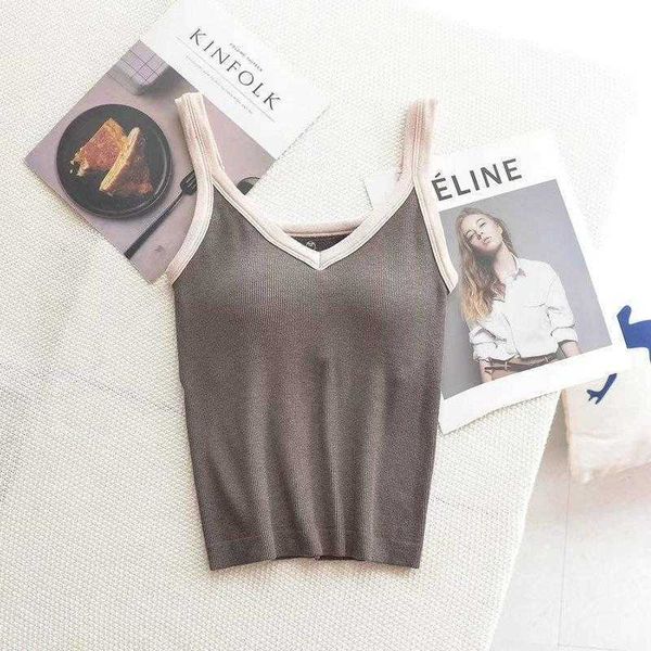 contrast color tanks wool knitted v neck base vest womens sling autumn western, White
contrast color tanks wool knitted v neck base vest womens sling autumn western, White