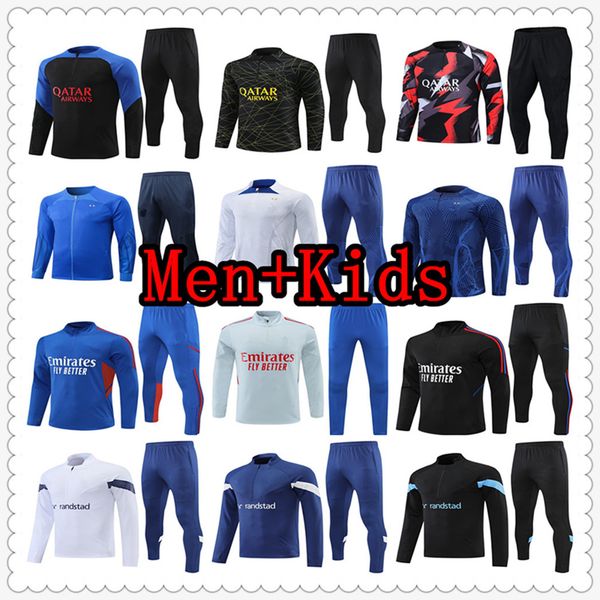 22 23 soccer tracksuits sets tracksuit jacket set 2022 2023 chandal futbol football survetement training suit soccer jersey men and kids kit, Black
22 23 soccer tracksuits sets tracksuit jacket set 2022 2023 chandal futbol football survetement training suit soccer jersey men and kids kit, Black