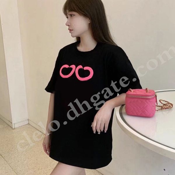 fashion embroidery women's t-shirt with logo letter round neck short sleeve t shirt black and white sml
fashion embroidery women's t-shirt with logo letter round neck short sleeve t shirt black and white sml