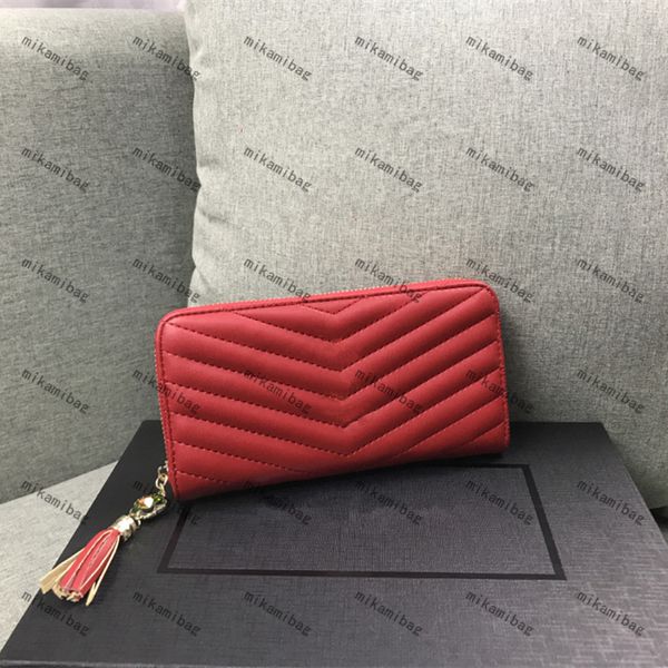 women men clutch wallet quality fold wallets ladies long classical purse luxurys pu leather bag credit cards slots with box, Red;black
women men clutch wallet quality fold wallets ladies long classical purse luxurys pu leather bag credit cards slots with box, Red;black