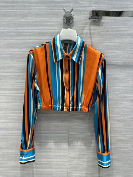 milan runway shirts 2023 new spring summer lapel neck long sleeve striped 100% silk designer blouses brand same style women 0402-5, White
milan runway shirts 2023 new spring summer lapel neck long sleeve striped 100% silk designer blouses brand same style women 0402-5, White