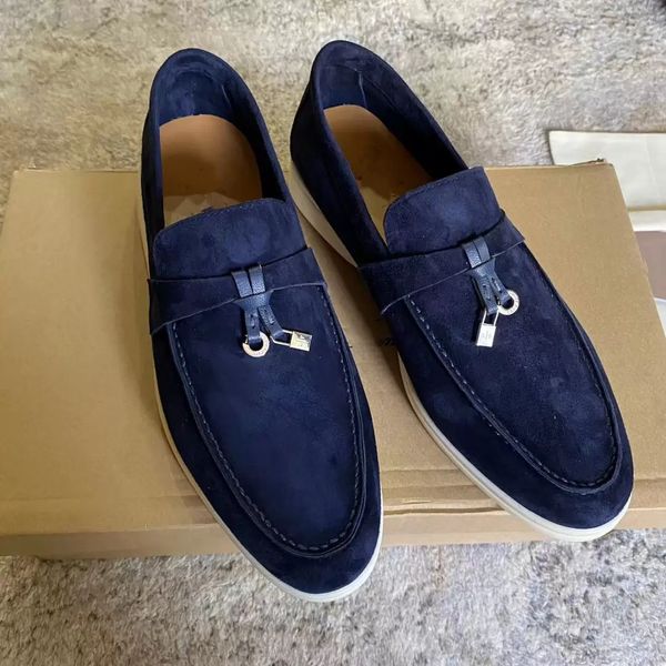 designer lp piana shoes summer charms embellished walk suede loafers navy genuine leather casual slip on flats women luxury flat dress shoe, Black
designer lp piana shoes summer charms embellished walk suede loafers navy genuine leather casual slip on flats women luxury flat dress shoe, Black
