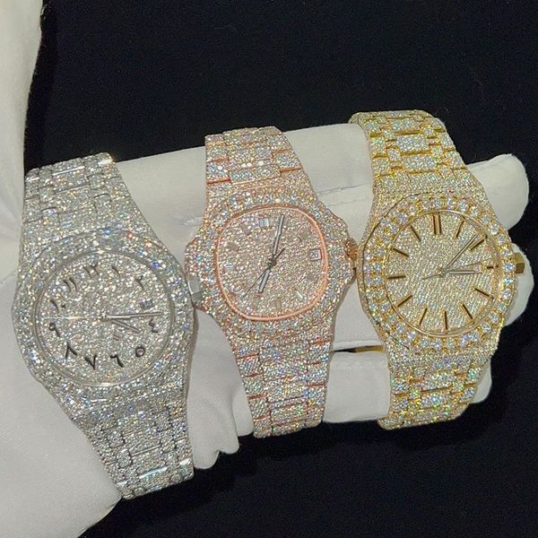 luxury mens watch for men movement watches designer watches moissanite vvs diamond man watch montre luxe iced out automatic watch women orol, Slivery;brown
luxury mens watch for men movement watches designer watches moissanite vvs diamond man watch montre luxe iced out automatic watch women orol, Slivery;brown