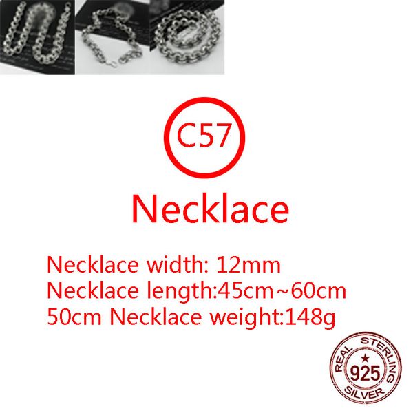 c57 s925 sterling silver necklace personalized thick ring cross letter punk style hip hop bold vintage chain jewelry gift for lovers
c57 s925 sterling silver necklace personalized thick ring cross letter punk style hip hop bold vintage chain jewelry gift for lovers