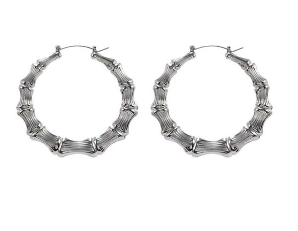 trendy big bamboo hoop earrings 18k real gold plated elegant larger size women earring fashion costume jewelry8669365, Golden;silver
trendy big bamboo hoop earrings 18k real gold plated elegant larger size women earring fashion costume jewelry8669365, Golden;silver