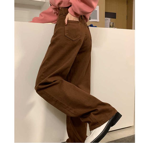 vintage baggy brown jeans women's streetwear straight loose high waist trousers fashion cotton mom denim wide leg pants, Blue
vintage baggy brown jeans women's streetwear straight loose high waist trousers fashion cotton mom denim wide leg pants, Blue
