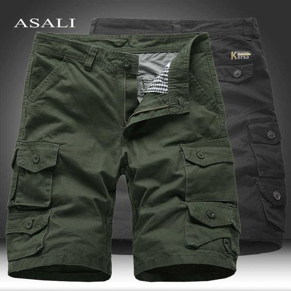 men's shorts 2023 summer multi pocket military cargo male cotton green mens casual tactical short pants trekking hiking p230308, White;black
men's shorts 2023 summer multi pocket military cargo male cotton green mens casual tactical short pants trekking hiking p230308, White;black