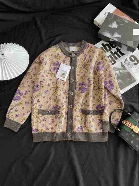 women's jackets designer spring 2023 new chic flower contrast wool cashmere knitted coat 10e9, Black;brown
women's jackets designer spring 2023 new chic flower contrast wool cashmere knitted coat 10e9, Black;brown