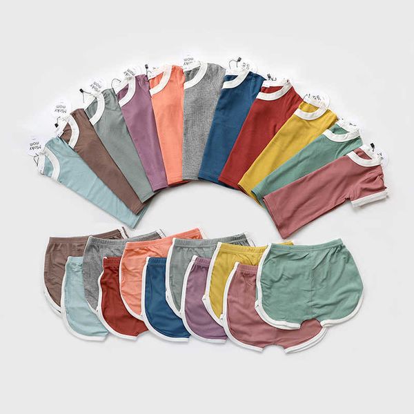 0-5y kids summer clothes baby boy clothing toddler girl outfits 2 piece t-shirts with shorts set baby pajamas kids clothing p230331, White
0-5y kids summer clothes baby boy clothing toddler girl outfits 2 piece t-shirts with shorts set baby pajamas kids clothing p230331, White