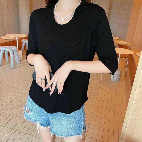 early autumn blouses fashion polo collar womens thin mid sleeve bottoming shirt, White
early autumn blouses fashion polo collar womens thin mid sleeve bottoming shirt, White