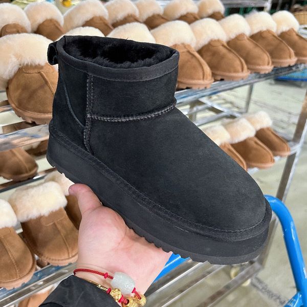 fashion snow boot warm suede shoe classical short keep warm Thick bottom designer fur one winter high quality 6109-1 snow boot fashion heightened thickened Booties, Antelope brown thick sole (4cm)
fashion snow boot warm suede shoe classical short keep warm Thick bottom designer fur one winter high quality 6109-1 snow boot fashion heightened thickened Booties, Antelope brown thick sole (4cm)