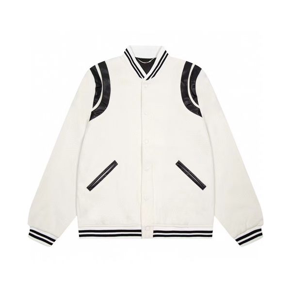 autumn jacket designer jin dian baseball uniform stitching leather jacket high street couple, Black;brown
autumn jacket designer jin dian baseball uniform stitching leather jacket high street couple, Black;brown